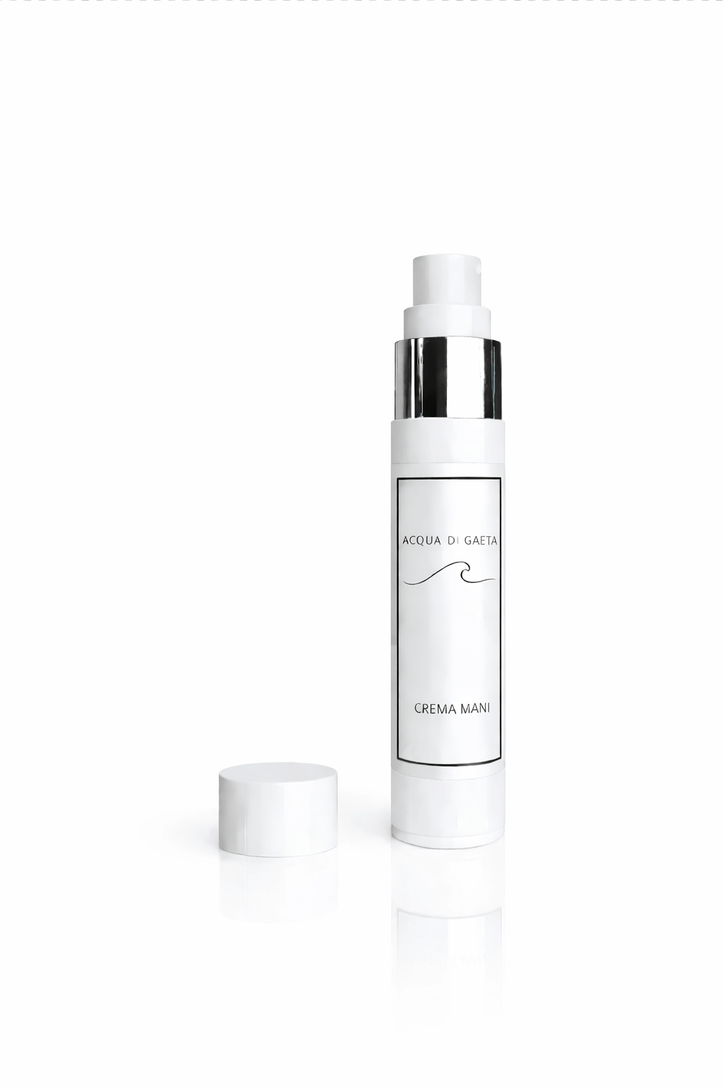 Acqua di Gaeta — Crema Mani 100 ml in a sleek bottle with a pump design.