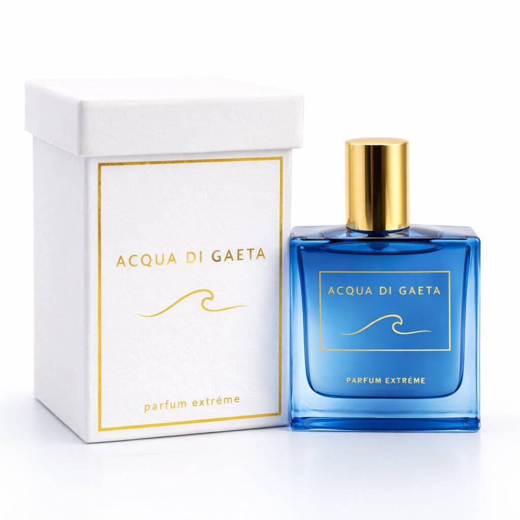Acqua di Gaeta — Parfum Extrême 30 ml bottle and packaging with elegant design.